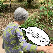 大好きな庭を見守る為に
